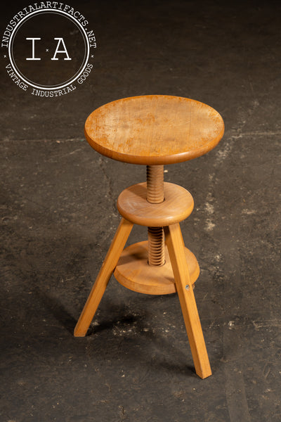 Post-Modern Wooden Spindle Stool