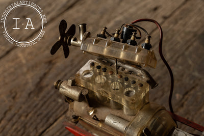 Vintage German Educational Engine Demonstrator Model by Gescha
