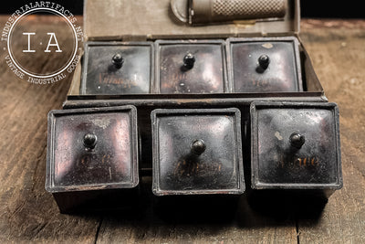 Antique Spice Tin Box with Grater