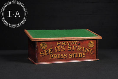 Antique Prym Advertising Countertop POS Cabinet