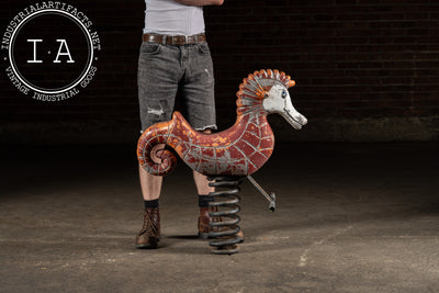 Vintage Seahorse Spring Rider Playground Toy by Mexico Forge