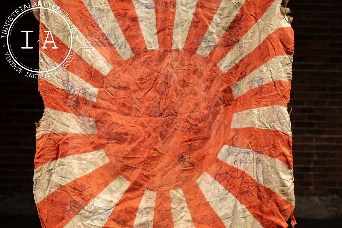 Vintage Japanese "Rising Sun" Flag (Kyokujitsu-Ki)