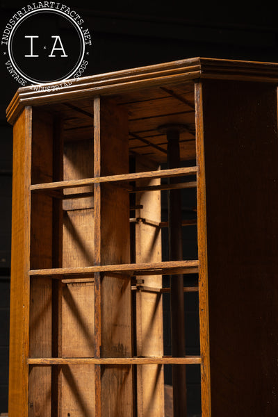 Early 20th Century Rotating Hardware Cabinet with Pull Drawers