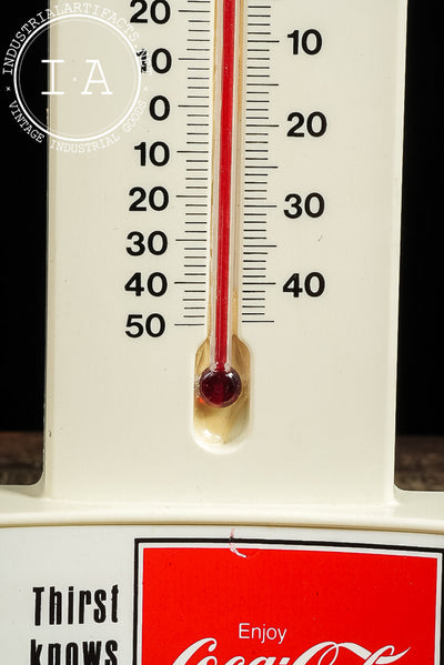 Vintage Coca-Cola Plastic Advertising Thermometer