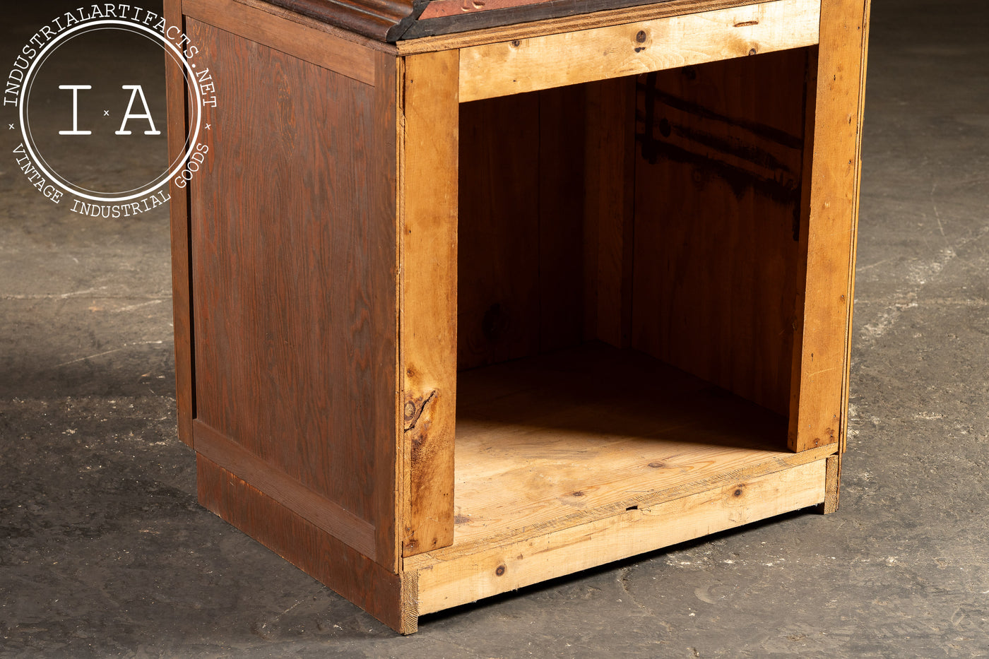 Early 20th Century Ward’s Tip-Top Bread Oak Display Case