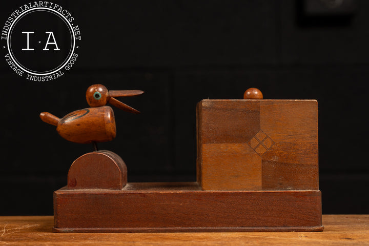 bird cigarette dispenser Vintage Wooden Bobbing Bird Cigarette Dispenser – Industrial Artifacts