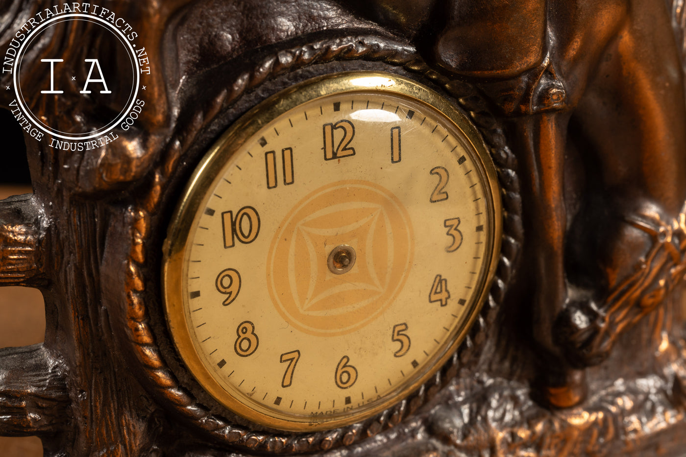 Vintage Rodeo Desk Clock