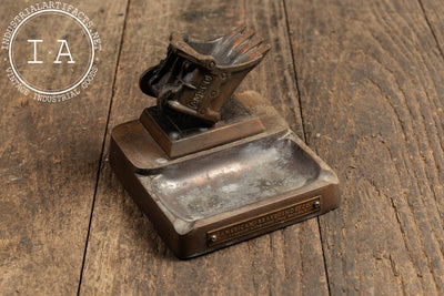 Vintage Cast Brass Ashtray by American Brake Shoe Co. (AMSCO)