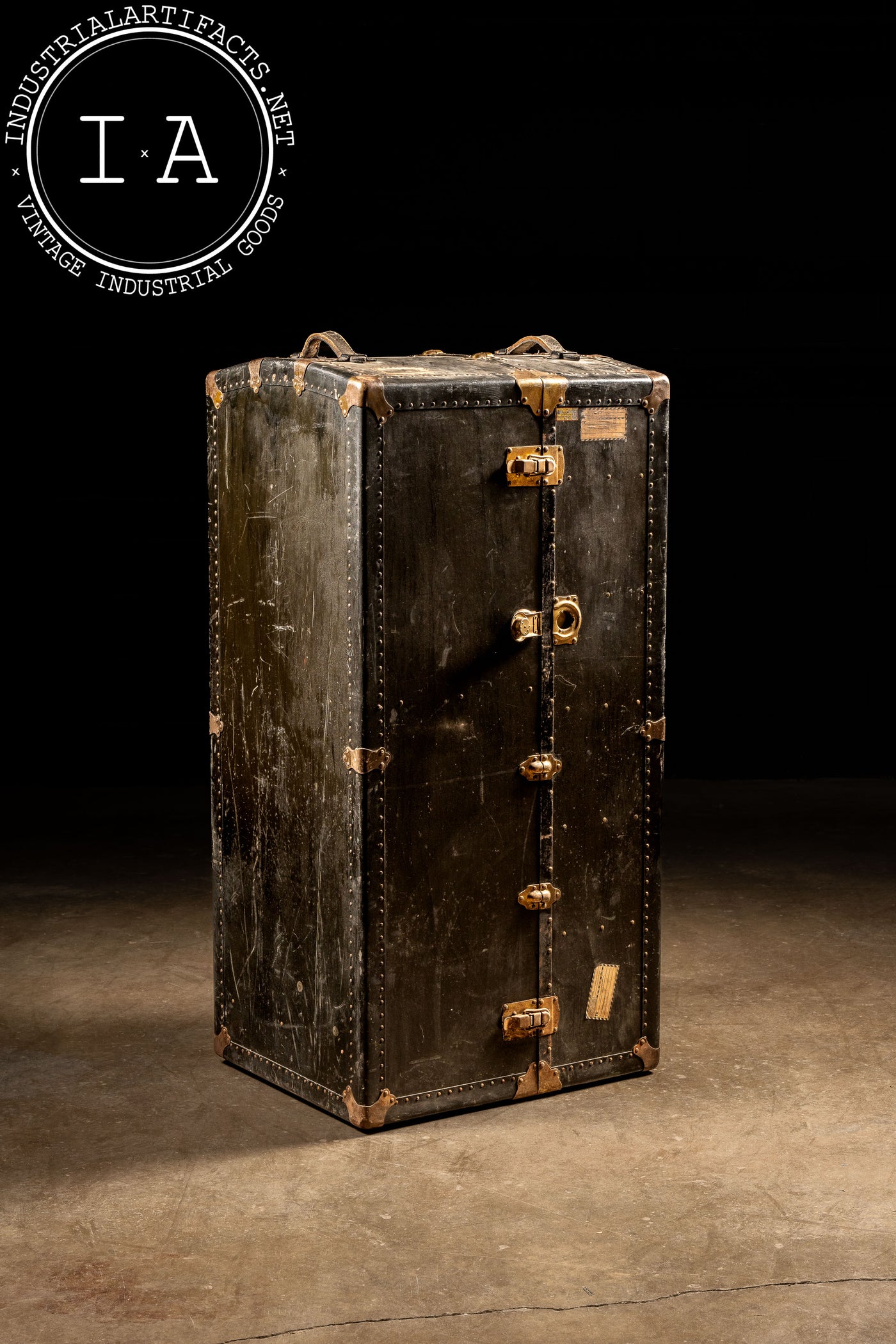 Early 20th Century Wardrobe Steamer Trunk