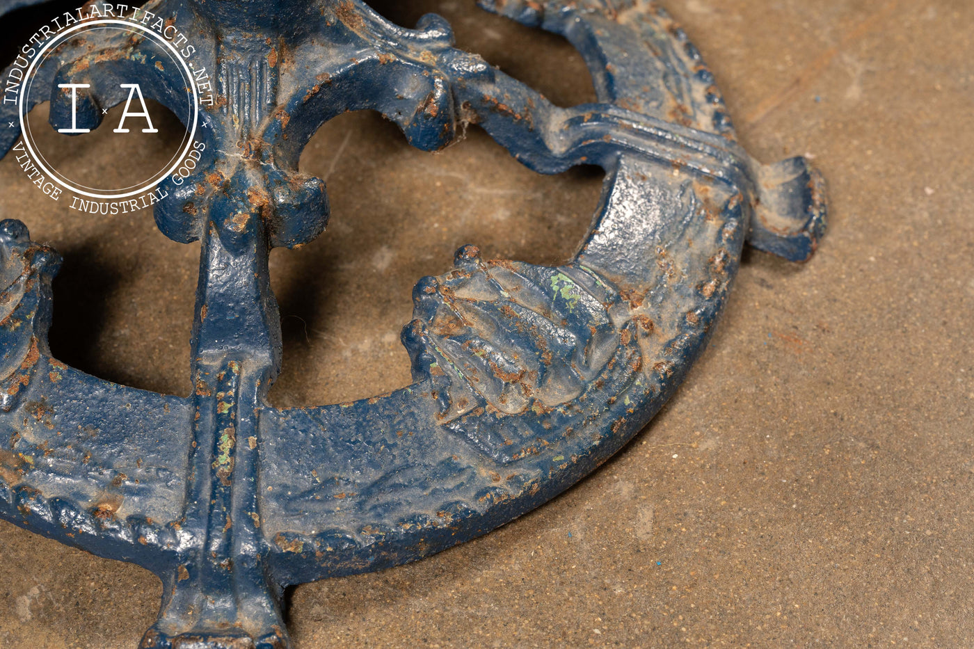 Early 20th Century Nautical Ashtray Stand in Blue