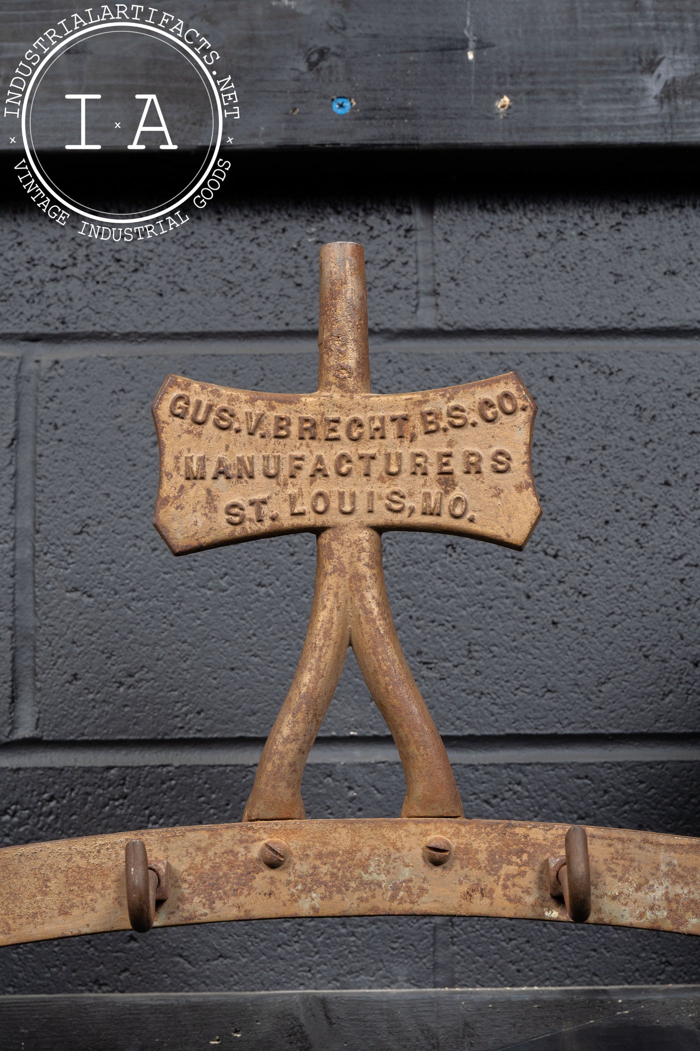 Late 19th Century Butchers Rack Crest by Brecht