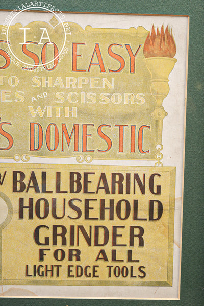 Framed Fry’s Domestic Household Grinder Advertising Print