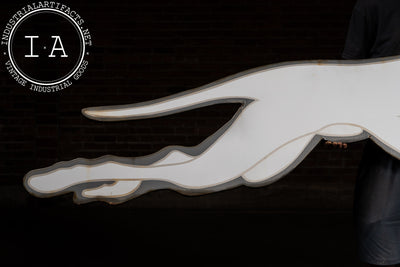 Large Porcelain Greyhound Bus Sign