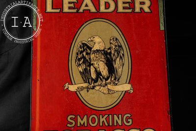 Vintage Union Leader Tobacco Tin Litho Sign