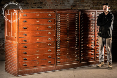 Late 19th Century Massive 63 Drawer Printers Cabinet