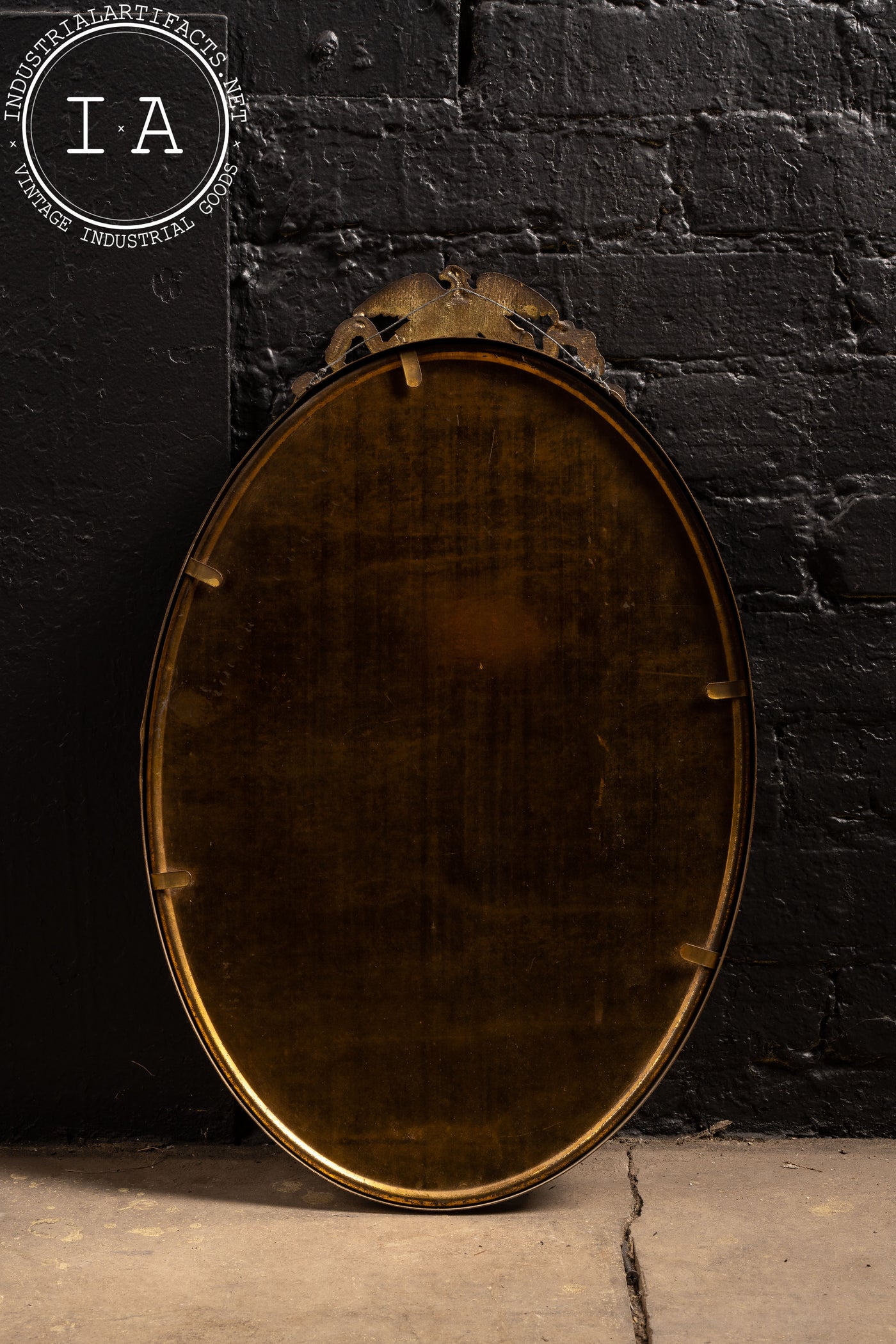 Antique World War One Convex Glass Solider Portrait