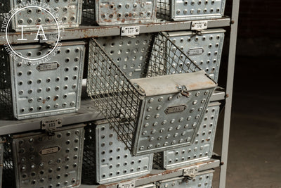 Vintage Steel Swim Locker Set