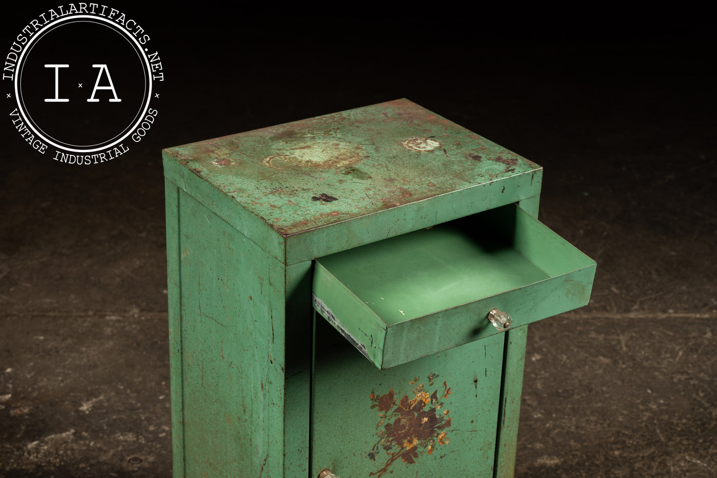 Vintage Industrial Metal Cabinet by Eagle Sheet Metal Mfg. in Green