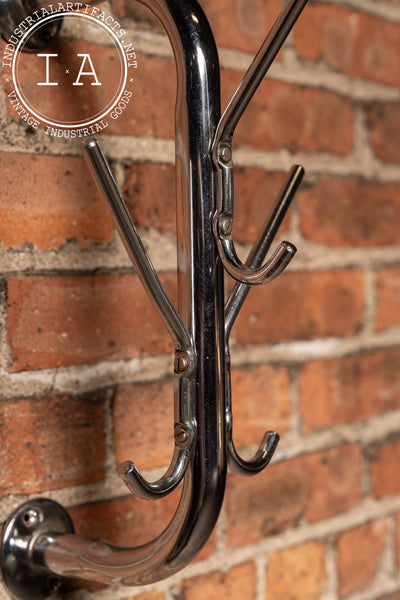 Vintage Chrometube Wall Mount Coat Rack