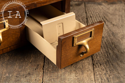 Small Wooden Desktop Card Catalog by Gaylord