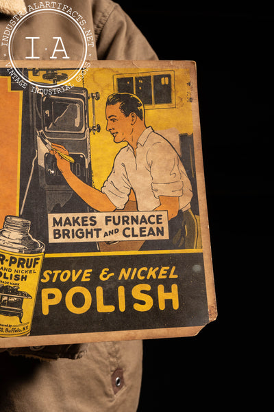 Vintage Fyr-Pruf Stove Polish Cardstock Ad