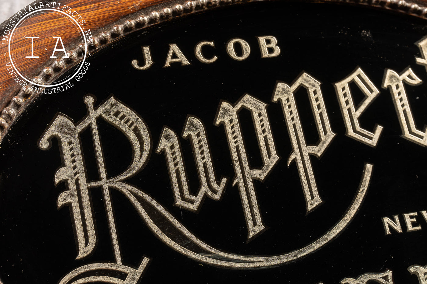 Pre-Prohibiton Jacob Ruppert's ROG Foil Advertising Sign