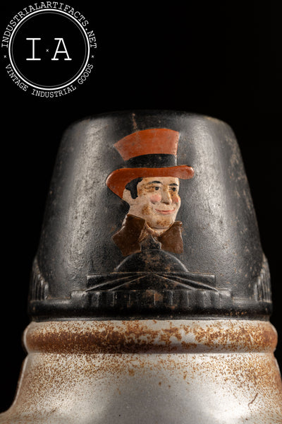 Vintage Old Mr. Boston Figural Bottle Advertising Clock