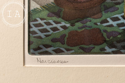 Narcissus | Framed Charles Klabunde Print, Numbered 51/150, Signed