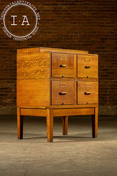 Antique Oak Filing Cabinet by Gaylord Bros.