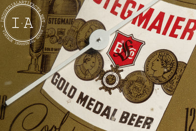 Vintage Stegmaier Beer Round Advertising Thermometer