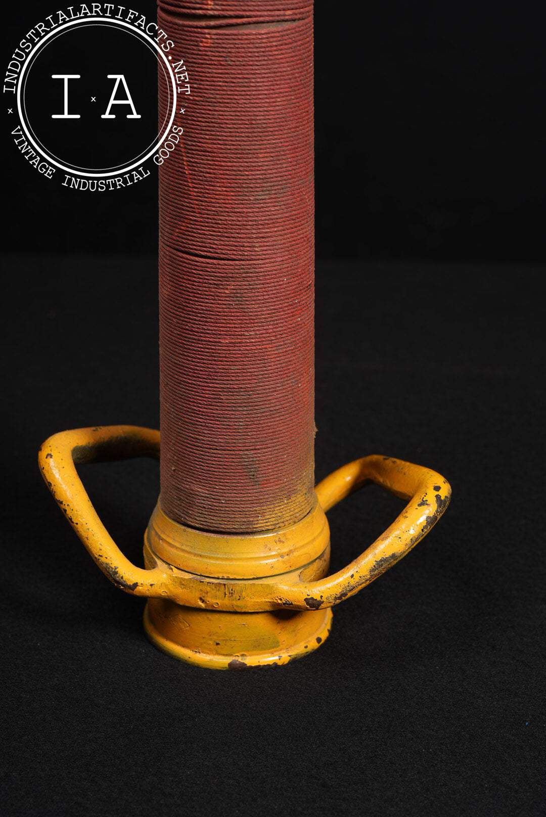 Antique Cast Iron Fire Hose Nozzle by Boston Woven Hose & Rubber Co.