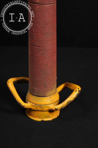 Antique Cast Iron Fire Hose Nozzle by Boston Woven Hose & Rubber Co.
