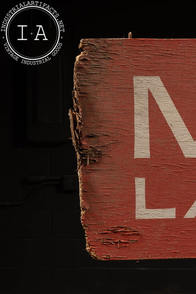 Painted Wood Storefront Sign