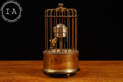 Early 20th Century J. Kaiser G.M.B.H. Bird Cage Clock