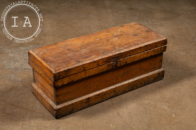 Antique Wooden Clothing Trunk