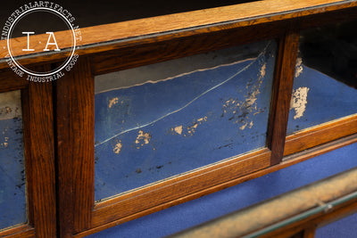 Antique Quartersawn Oak "Peerless" Brand Display Case by Jac. Lederer
