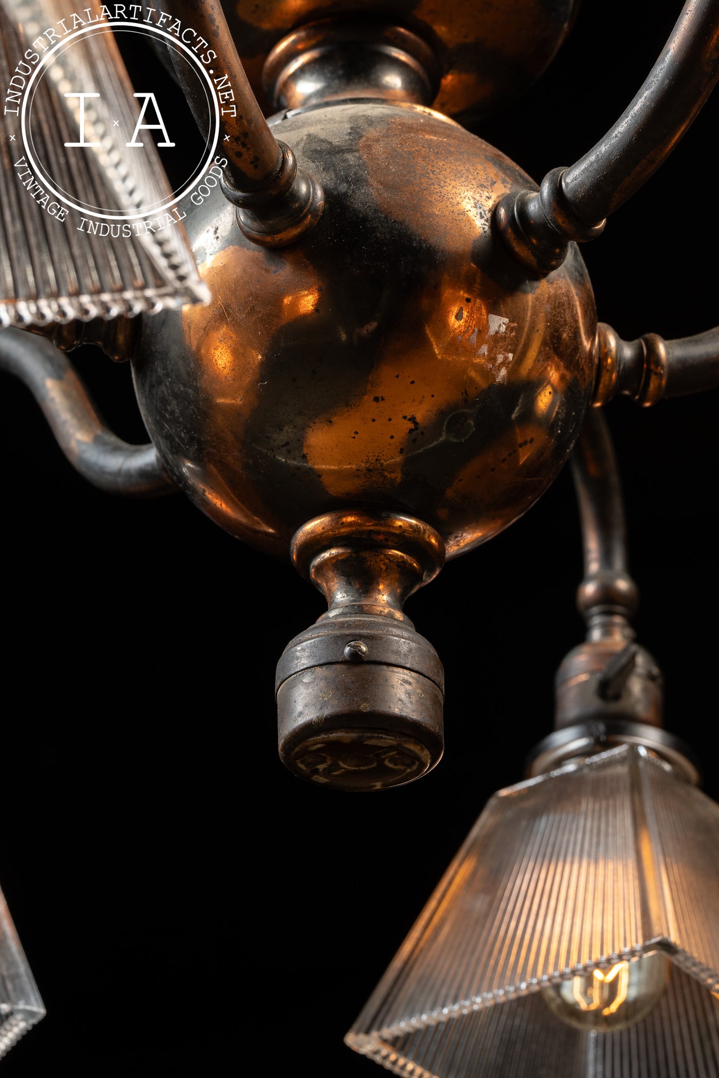 Early 20th Century Japanned Craftsman Lamp