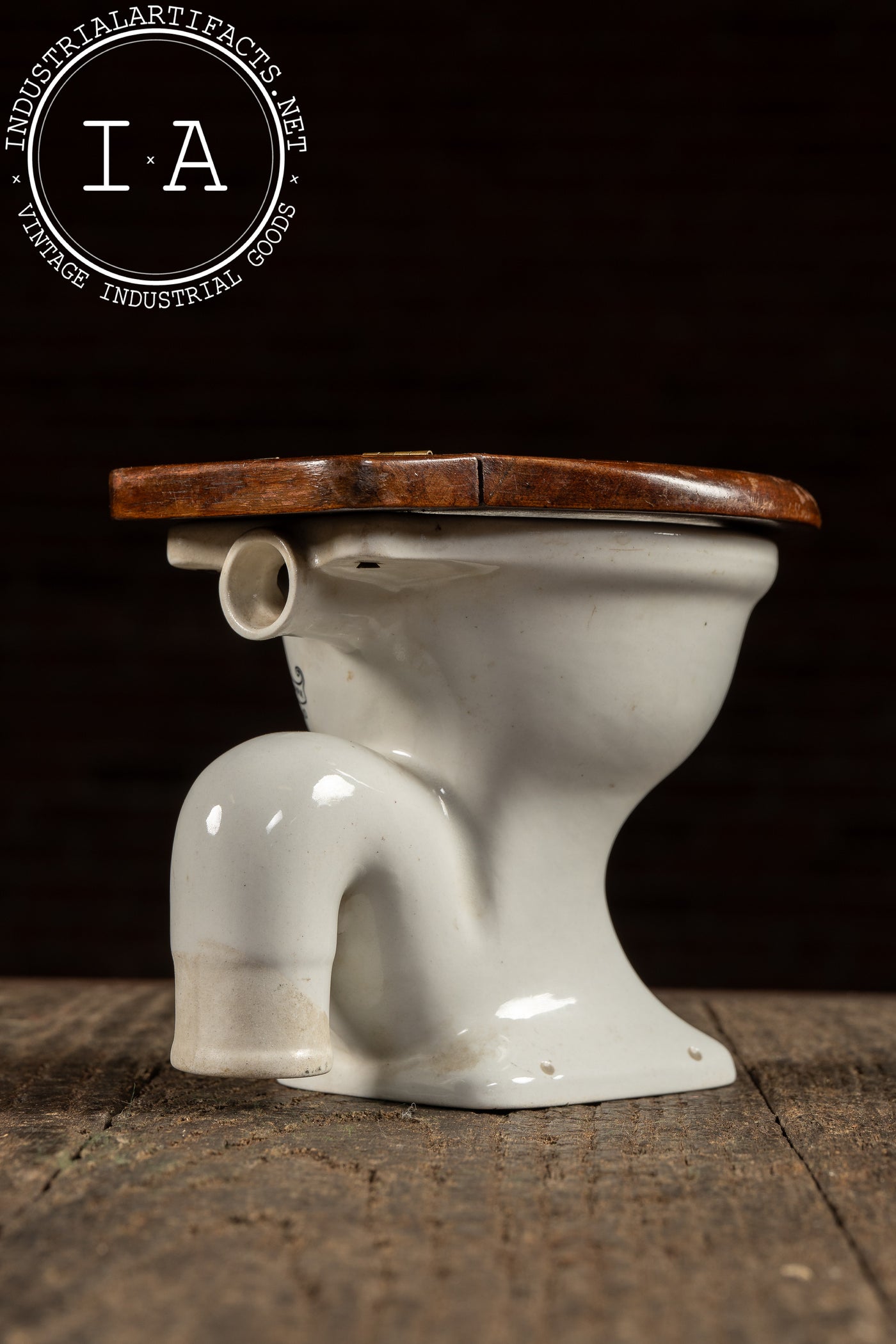 Vintage Salesman’s Sample Ceramic Toilet by Tofield & Johnson