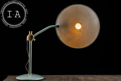 Space Age Adjustable-Height Desk Lamp in Blue by Dazor