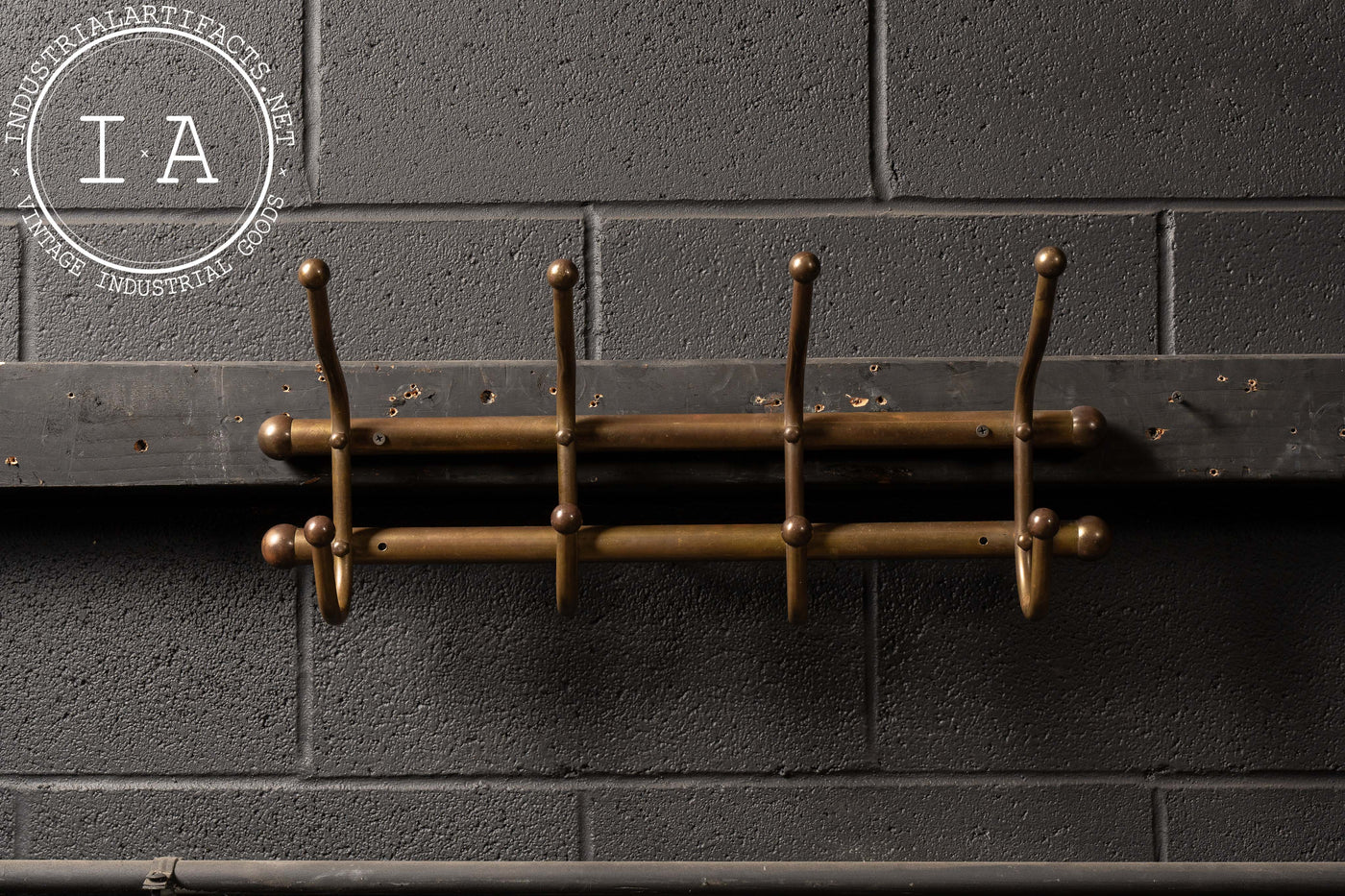 Antique Brass Coat Rack