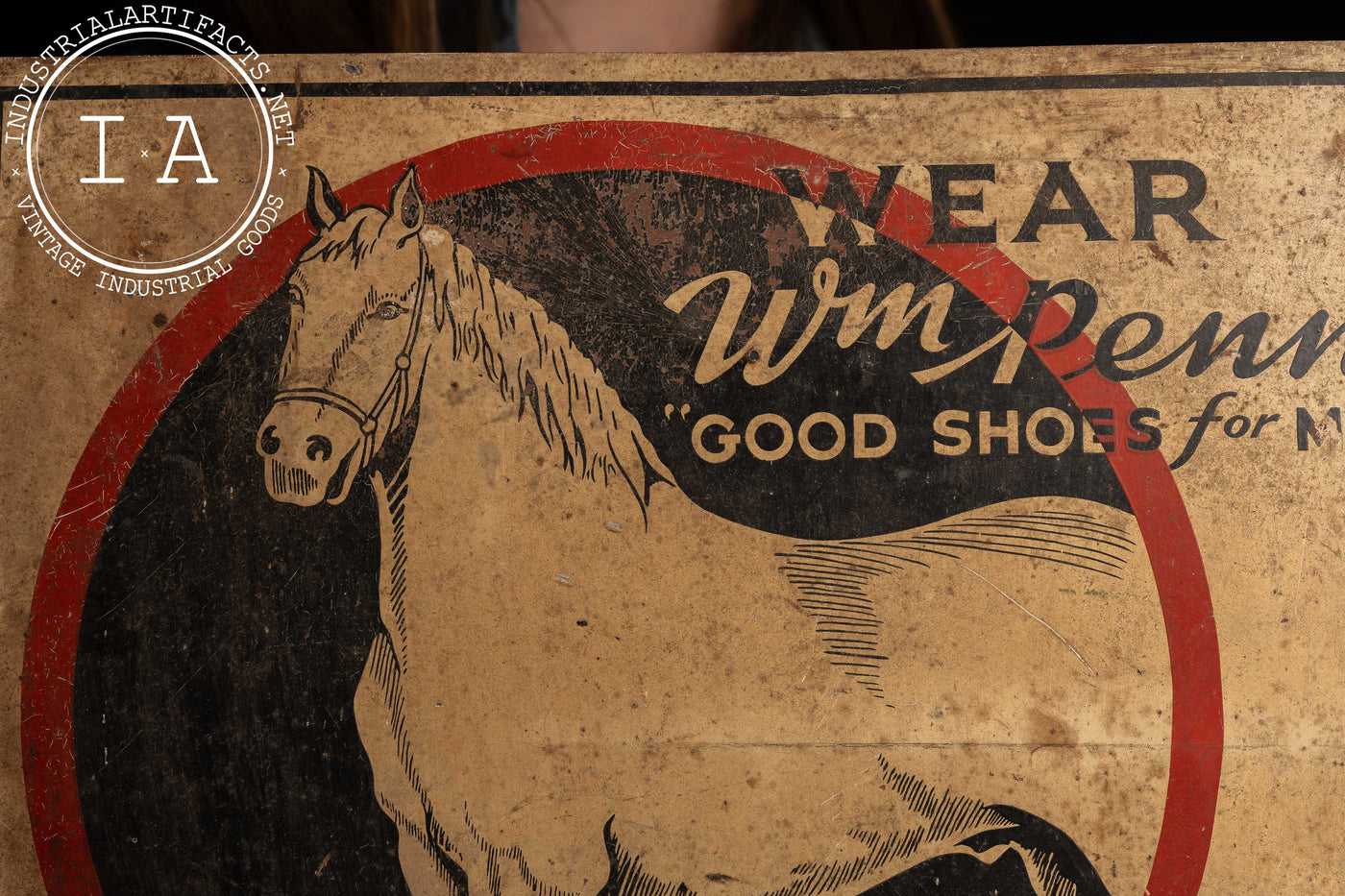 William Penn Horse Hide Shoes Sign