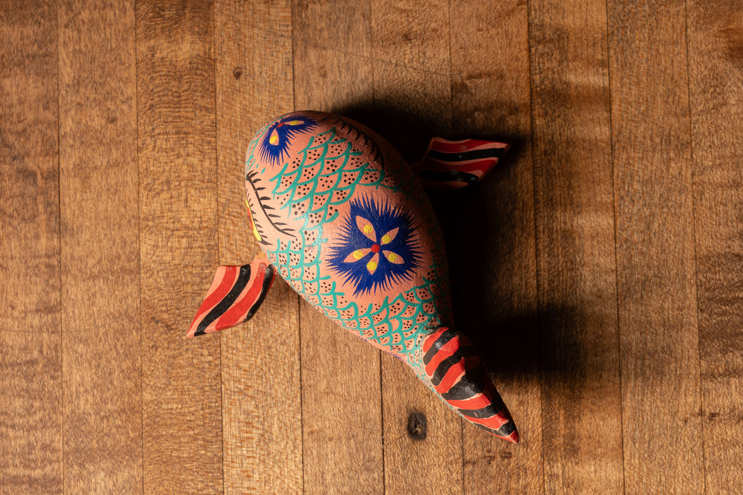 Vintage Whale Alebrije Mexican Folk Art – Industrial Artifacts