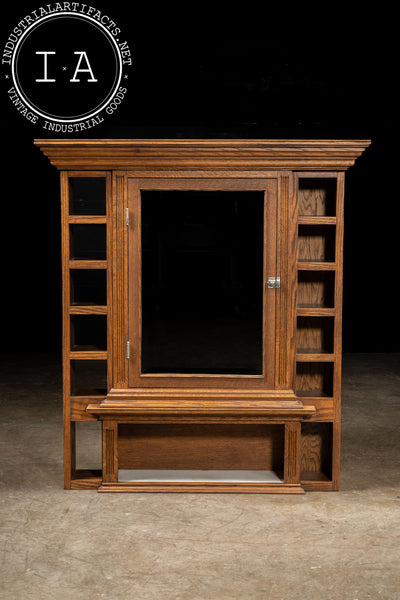 Early 20th Century Arts and Crafts Hutch with Mirror