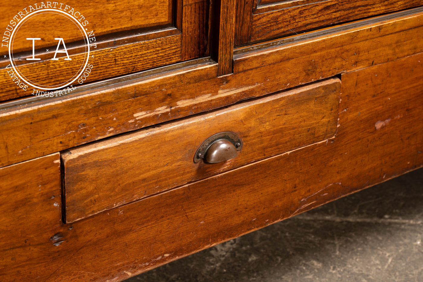 Antique Quartersawn Oak "Peerless" Brand Display Case by Jac. Lederer