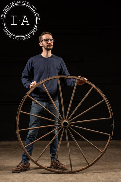 Early 20th Century Stagecoach Wheel