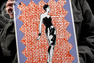 Set Of Men, Women Post-Modern Porcelain Restroom Signs