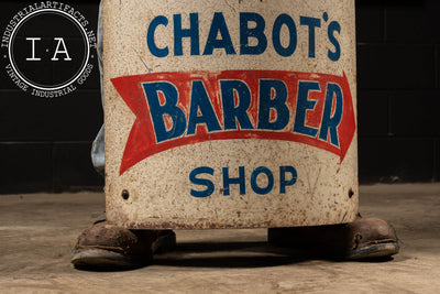 Antique Barber Shop Corner Sign