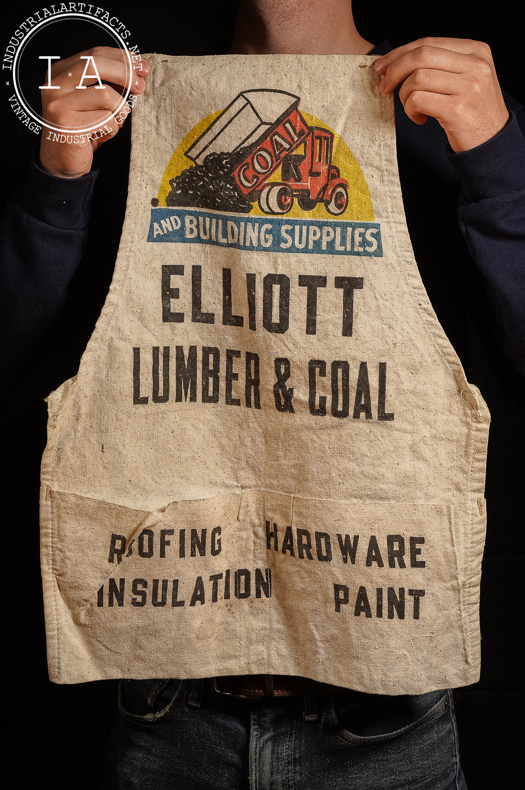 Vintage Elliott Lumber and Coal Apron