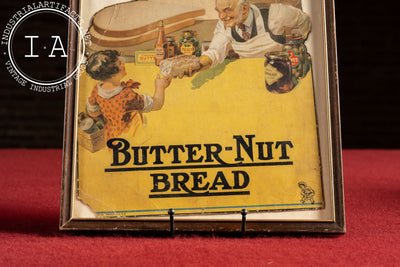 Antique Butter-Nut Bread Lithograph Advertising Sign