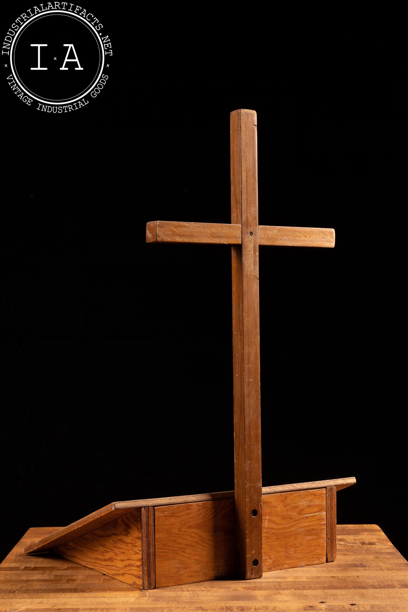 Vintage Wooden Funeral Pulpit